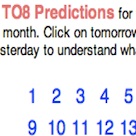 TO8 prediction calendar